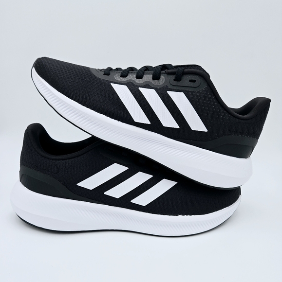 ADIDAS RUNFALCON 3.0 Black/White Men's  Running Shoes HQ3790 - Picture 2 of 8